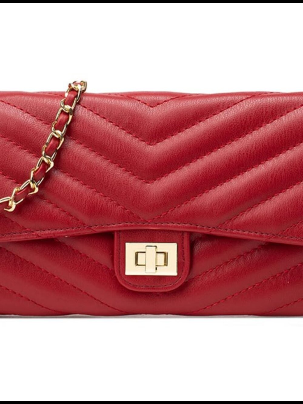 Small Crossbody Purse Polyurethane Phone Bag Herringbone Eco-Friendly